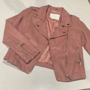 Dusty Pink Leather Jacket
